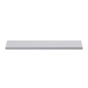 GoodHome Rigga Satin light grey Rectangular Floating shelf (L)60cm x (D)19cm