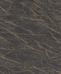 Rasch Factory Marbled Shimmer Charcoal with Gold Wallpaper