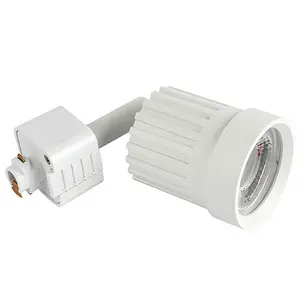 Adjustable Ceiling Track Spotlight Matt White Round 10W Cool White LED Downlight