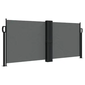 Retractable Side Awning Anthracite / 100" H x 1000" W