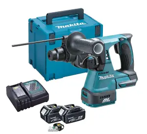 Makita DHR242RMJ 18v LXT Li-Ion 3 Mode SDS Rotary Hammer Drill, 2x4.0ah +Charger