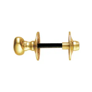 Carlisle Brass Polished Brass Oval Thumb Turn with Coin Release  (AA133)