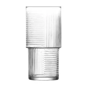 LAV 12pc Helen Stacking Highball Glasses & Whisky Tumblers Set