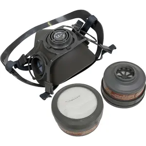 Premium Half Mask Respirator with A1P2R Filter Cartridges and Exhalation Vent