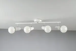 Luminosa SPOT 4 Light Adjustable Spotlight Bars White 68x14x10cm