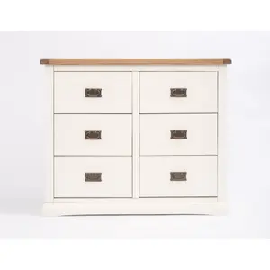 Cosenza 6 Drawer Chest of Drawers Bras Drop Handle