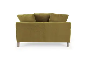 Covent 2 Seater Sofa With Scatter Back Cushions, Olive Green Velvet