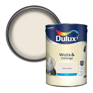 Dulux Natural hints Almond white Matt Emulsion paint, 5L