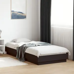 Berkfield Bed Frame without Mattress Black 100x200 cm Engineered Wood