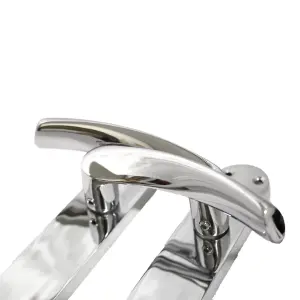 Monja Astrid Door Handles Arched Lever Polished Chrome Latch