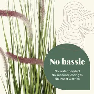 Blooming Artificial - 60cm / 2ft Faux Foxtail Grass - Indoor Use