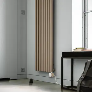 Terma 230V 1kW Quartz Mocha Smart Vertical Oil-filled radiator