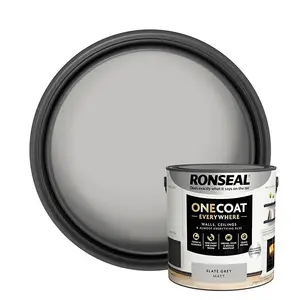 Ronseal One Coat Evrywhere Matt Paint 2.5L  Slate Grey