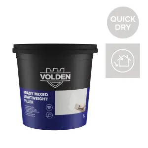 Volden Ready Mixed White Paste Ready to use Multi-purpose Filler, 1L 420g