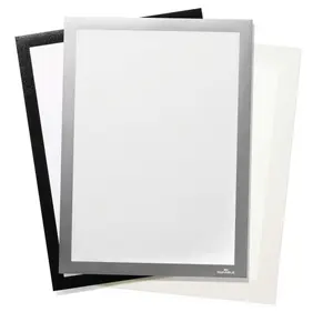 Durable DURAFRAME GRIP Fabric Adhesive Magnetic Signage Frame - A4 - Black