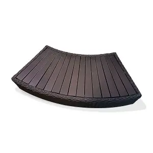 Canadian Spa Company Brown Rattan Steps (D) 50cm x (H) 114cm