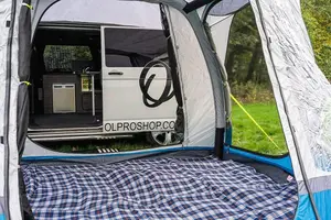 OLPRO Loopo Breeze Inflatable Campervan Awning Blue & Grey