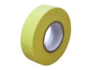 Faithfull 00351920YETB PVC Electrical Tape Yellow 19mm x 20m FAITAPEPVCY