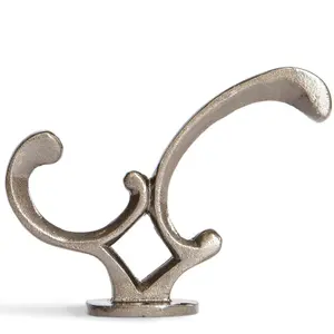 Hammer & Tongs - Ornamental Hat & Coat Hook - W30mm x H130mm - Raw