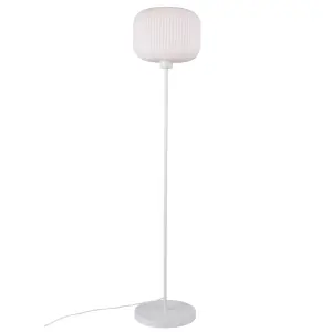 Nordlux Milford Indoor Living Dining Bedroom Floor Lamp In White (Height) 139.4cm