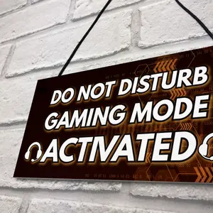 Red Ocean Gaming Christmas Gifts DO NOT DISTURB Sign Novelty Gamer Boys Bedroom Accessories Gifts For Boys