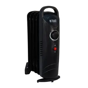 Russell Hobbs Oil Filled Radiator 650W 5 Fin Black RHOFR3001