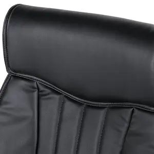 Executive Chair Faux Leather Black TRIUMPH