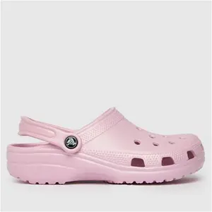 Crocs Classic Clog Sandals In Pale Pink, Size: 4 (EU 37)