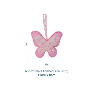 FELT KIT BUTTERFLY - Felt Decoration Kit: Butterfly - Trimits