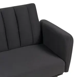 Beliani Glam Sofa Bed VIMMERBY Black