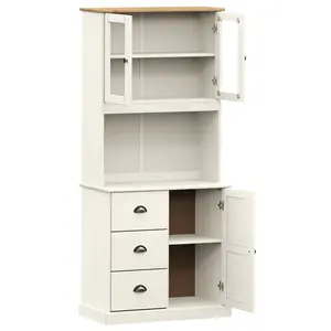 Jetmore 175cm Kitchen Pantry White