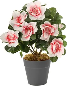 Best Artificial 27cm Pink Azalea Plug Plant - Pot NOT Included