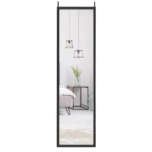 Overdoor Full Length Mirror Black