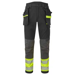 Portwest EV4 Hi-Vis Stretch Detachable Holster Class 1 Trousers