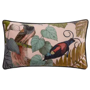 Wylder Moriyo Piped Velvet Feather Filled Cushion