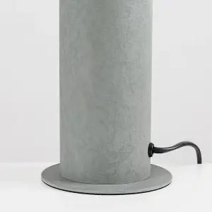 ValueLights Cement Stone Effect Metal Table/Floor Standing Uplighter Wall Wash Lamp - Bulb Included 3000K Warm White