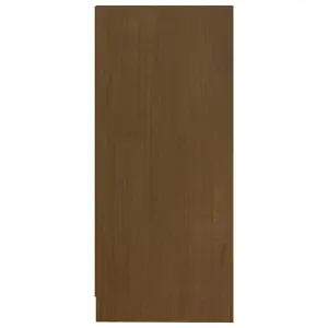 Berkfield Side Cabinet Honey Brown 35.5x33.5x76 cm Solid Pinewood