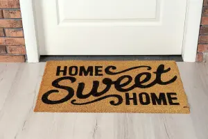 Coir Products Coir Doormat with the Design Home Sweet Home