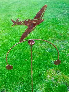 Spitfire Wind Rocker Double Bare Metal/Ready to Rust - Steel - L66 x W54 x H148.5 cm