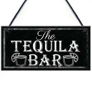 Red Ocean The Tequila Bar Garden Home Bar Shed Pub Vodka Shabby Chic Drink Plaque Friendship Gifts