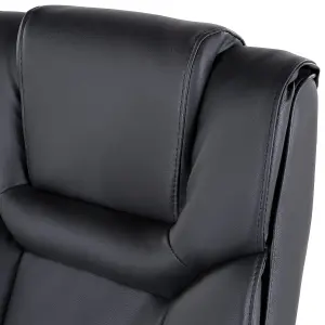 Executive Chair Faux Leather Black ADVANCE