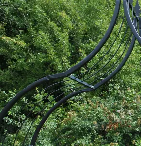 Tuscan Metal Decorative Garden Arch with Ground Spikes