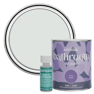 Rust-Oleum Library Grey Satin Bathroom Tile Paint 750ml