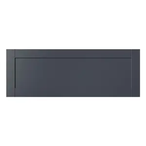 GoodHome Ashmead Matt midnight blue Drawer front, bridging door & bi fold door, 356mm x 16mm x 997mm