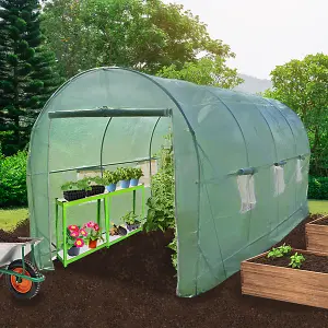 Polytunnel Greenhouse - 5m x 2m with Racking