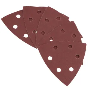 Hook Loop Delta Sanding Abrasive Discs Pads 93mm Triangle 120 Grit Fine 5pc