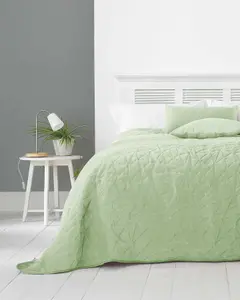 Alexa Bedspread Green 240x260cm