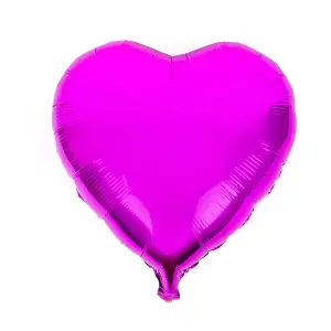 Realmax Heart Foil Balloon Magenta (One Size)