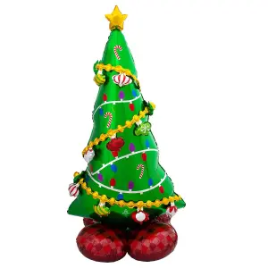 Amscan AirLoonz Christmas Tree Foil Balloon Multicoloured (One Size)