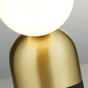 Lighting Collection Melford Gold& Black Table Lamp